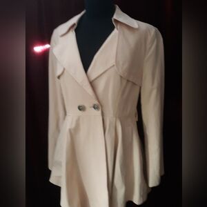 New Tags $298 Ellassay Jewel Trench Coat M